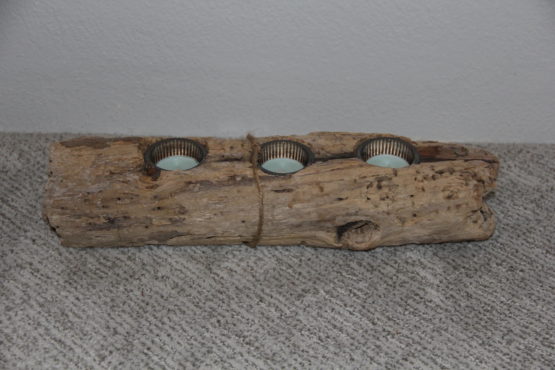 Driftwood Triple Candle Holder