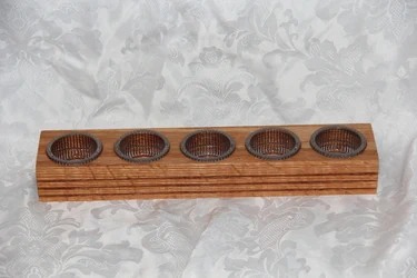 Modern Oak Hardwood Candle Holder