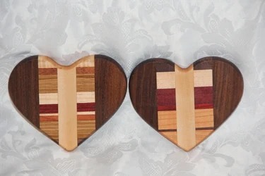 Multi-colored Heart Shaped Coasters