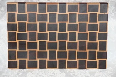 Walnut and Maple Basket Weave Cutting Board