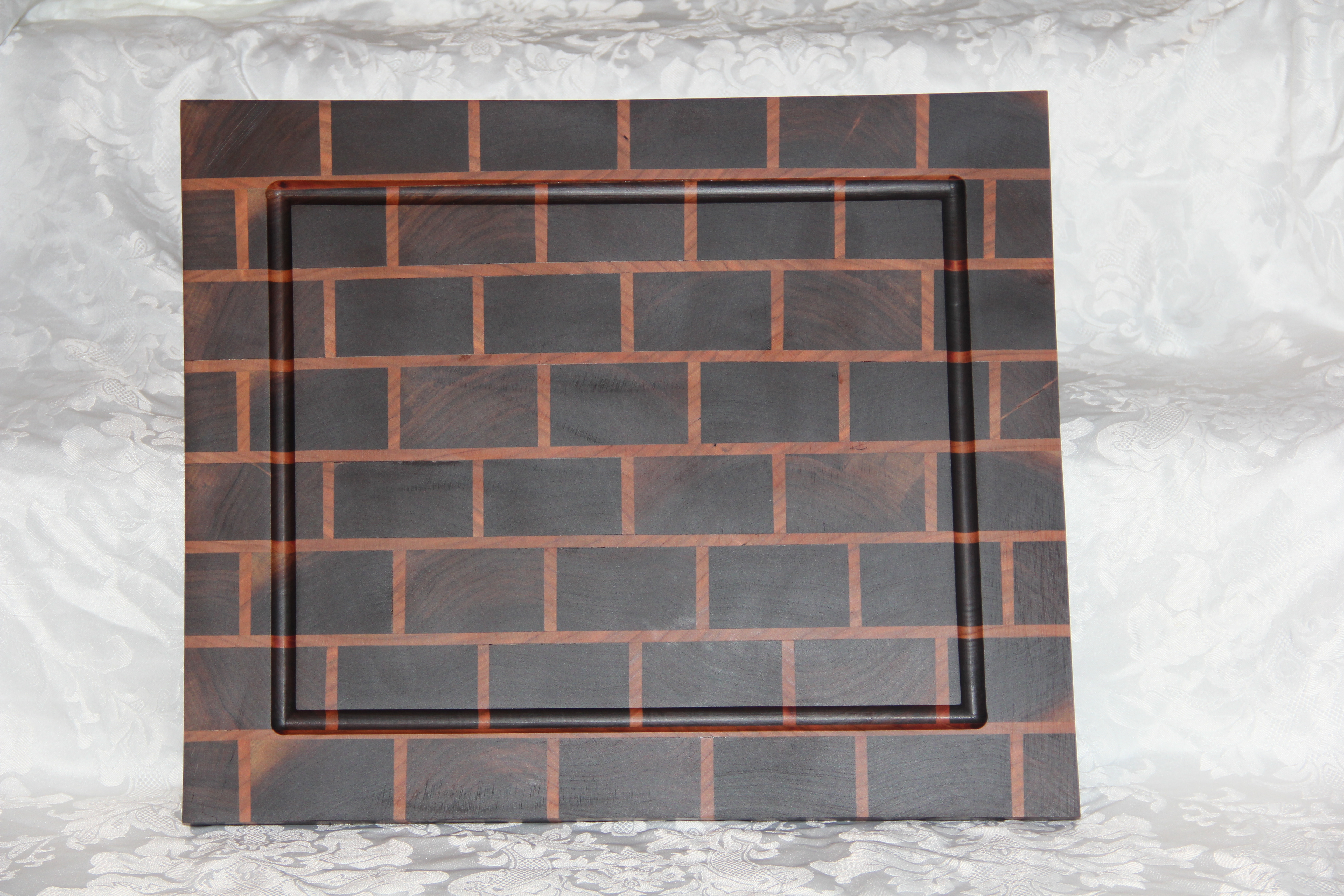 Walnut/Maple Brick Pattern Cutting Board